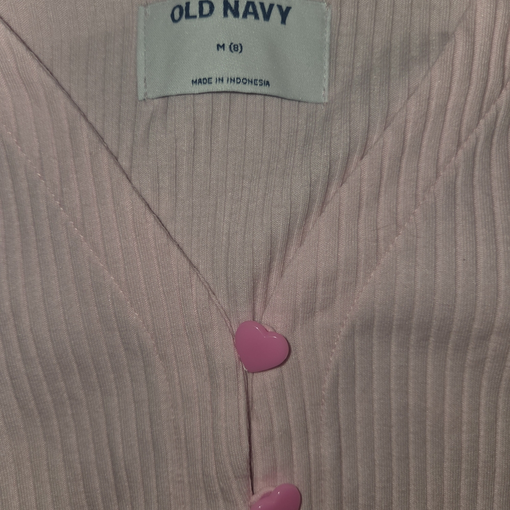 Old Navy Pink Ribbed Cardigan - Picture 3 of 3